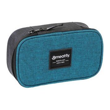 MEATFLY Pencil Case XL Petrol Heather/Charcoal Heather