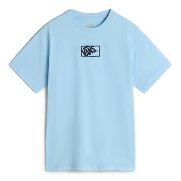 VANS BY BLOCKED BOX SS TEE KIDS Cloud Blue