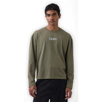 GAP 866361-01 Crop tričko s logem Zelená