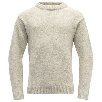 DEVOLD Nansen Sweater Crew Neck, Grey Melange