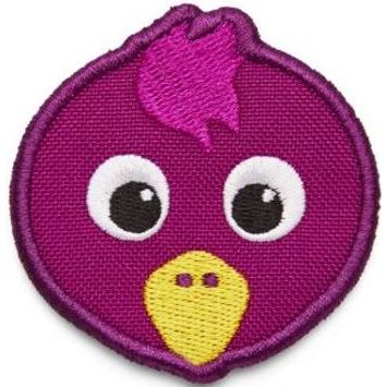 AFFENZAHN Velcro badge Bird - purple