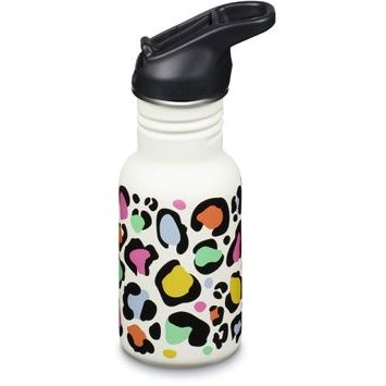 KLEAN KANTEEN Kid Classic Narrow 355 ml (w/ Flip Seal Sport) - Leopard print