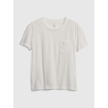 GAP 601387-04 Dětské tričko s kapsičkou Bílá