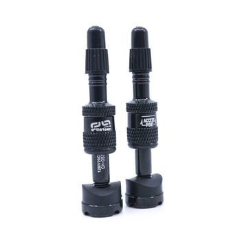 E*THIRTEEN Presta Quickfill Tubeless Valves | Gen2 | 16-24mm Depth | 2 Pieces | Black
