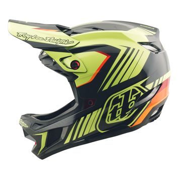 TROY LEE DESIGNS D4 POLYACRYLITE QUALIFIER BLACK / YELLOW
