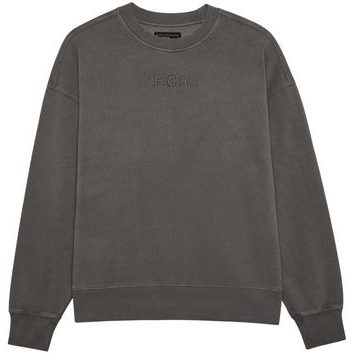 FOX Wordmark Oversized Fleece Crew Pewter