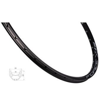 FORCE XC BASIC DISC 584x19, 32děr, černý