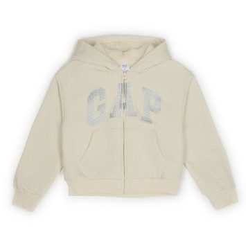 GAP 835294-02 Dětská zateplená sherpa mikina Béžová