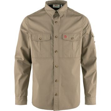 FJÄLLRÄVEN Singi Trekking Shirt LS M Suede Brown