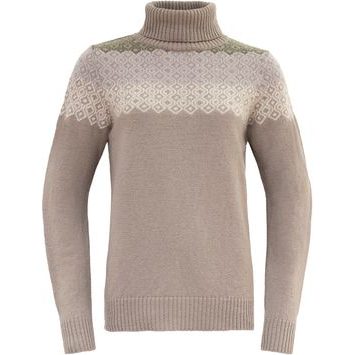 DEVOLD Syvde Wool High Neck Wmn, Stone