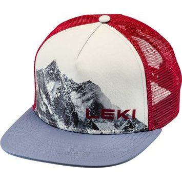 LEKI Logo Cap LEKI warm grey dark-tamarillo-dark denim
