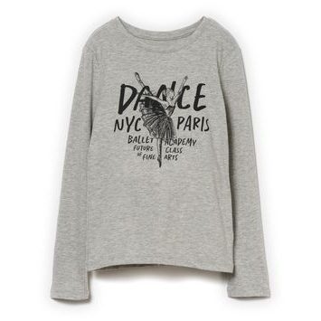 GAP 797596-02 Dětské tričko s potiskem Šedá