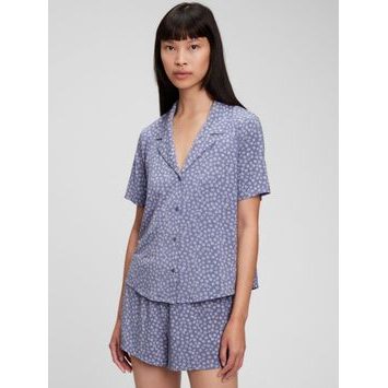 GAP 821692-00 Pyžamový kabátek modal Fialová