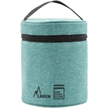 LAKEN Steel Food Thermos with Thermal Case 1000 ml Ocean Green