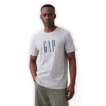 GAP 889543-00 Tričko s logem Everyday Soft Šedá