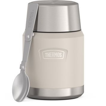 THERMOS Termoska na jídlo se skládácí lžící a šálkem 470 ml - sandstone (pískovcová)