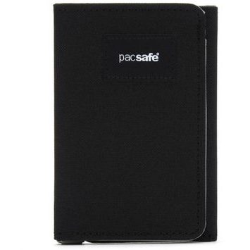 PACSAFE RFIDSAFE TRIFOLD WALLET jet black