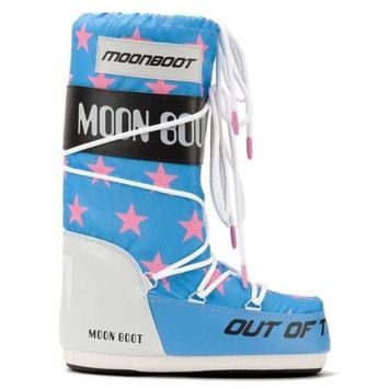 MOON BOOT ICON RETROBIKER, 002 pink stars
