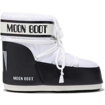 MOON BOOT ICON LOW NYLON WHITE/BLACK