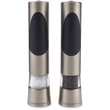 COLE&MASON Set of electronic grinders has salt and pepper Richmond
