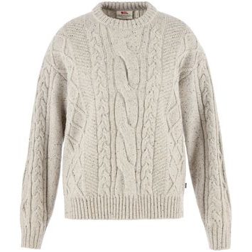FJÄLLRÄVEN Övik Cable Knit W Chalk White