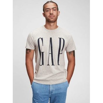 GAP 499950-00 Tričko GAP logo Šedá
