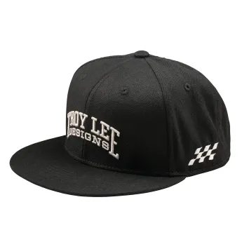 TROY LEE DESIGNS FLAT BILL SNAPBACK SCHOLAR BLACK