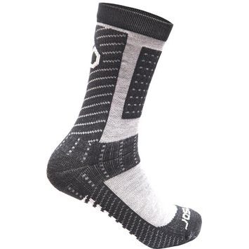 SENSOR PONOŽKY PRO MERINO CREW černá/šedá