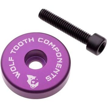 WOLF TOOTH ULTRALIGHT STEM CAP ultraviolet purple + 5mm spacer