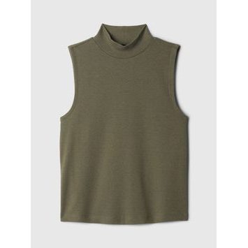 GAP Úpletový top bez rukávů Zelená