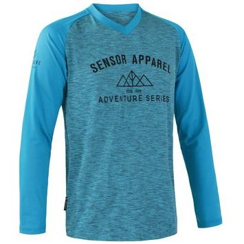 SENSOR CYCLING CHARGER MEN'S JERSEY FREE LONG SLEEVE BLUE
