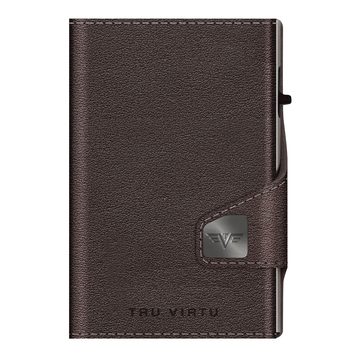 TRU VIRTU Twin Wallet Click & Slide - leath. Nappa Brown