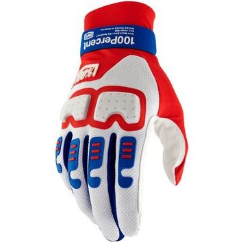 100% LANGDALE Gloves Red/White/Blue