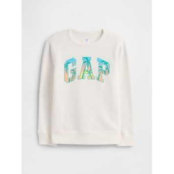 GAP 770622-03 Dětská mikina s logem Bílá