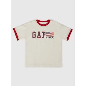 GAP 782452-00 Dětské tričko s logem Bílá