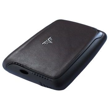 TRU VIRTU Card Case PEARL - leather Nappa Brown