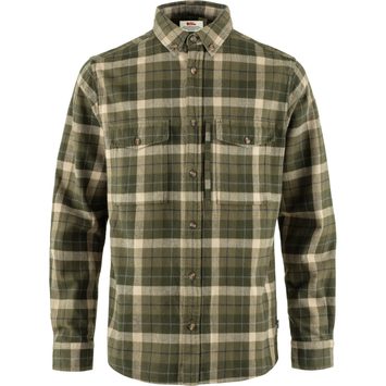 FJÄLLRÄVEN Värmland Heavy Flannel Shirt M, Green-Deep Forest