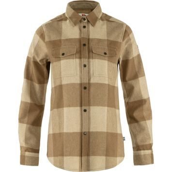 FJÄLLRÄVEN Canada Shirt W Buckwheat Brown-Light Beige