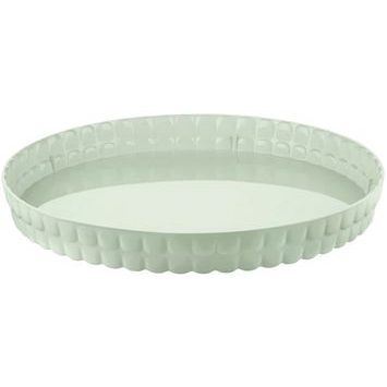 GUZZINI Tiffany round tray 35,6 cm light green