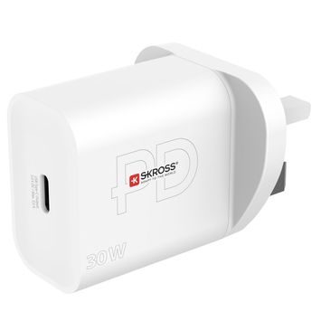 SKROSS DC56UK-PD30 USB-C nabíjecí adaptér Power charger 30W UK, Power Delivery, typ G