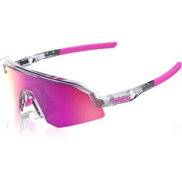 100% SLENDALE XS - Polished Translucent Grey - Purple Multilayer Mirror