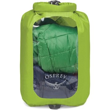 OSPREY DRY SACK 12 W/WINDOW, limon green