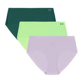 UNDER ARMOUR Ua Pure Stretch No Show Hipster-Solid - 3pk PURPLE CREST