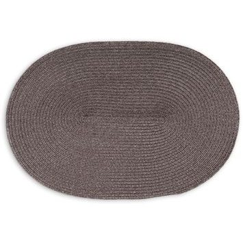 CONTINENTA Oval placemat 45 x 31 cm brown