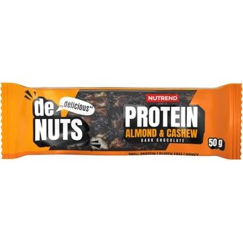 NUTREND Denuts Protein, tyčinka, 50 g mandle a kešu