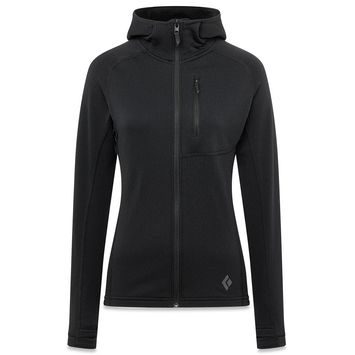 BLACK DIAMOND W COEFFICIENT FLEECE HOODY Black