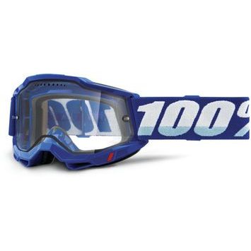 100% ACCURI 2 ENDURO MTB Goggle - Blue - Clear Lens