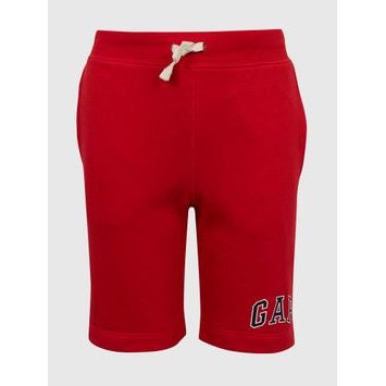 GAP 540847-03 Dětské teplákové kraťasy logo Červená