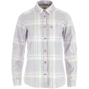 FJÄLLRÄVEN Övik Lite Flannel Shirt W Chalk White-Lavender Mist