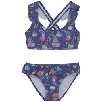 COLOR KIDS Bikini W. Short Skirt, AOP-6149-Marlin
